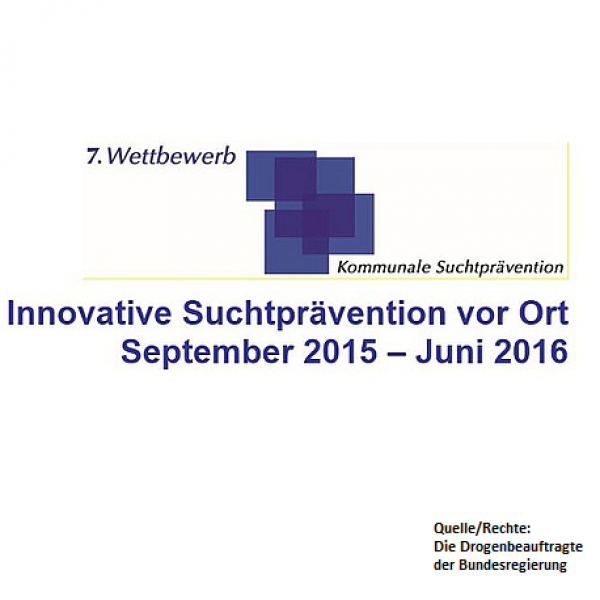 Wettbewerb zu innovativer Suchtprävention